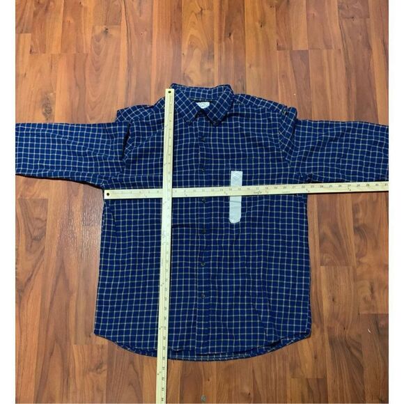 NEW WITH TAGS ST. JOHNS BAY MEN'S SIZE LARGE BLUE BUTTON DOWN SHIRT NWT 100% cot - Picture 6 of 6
